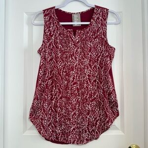 Anthropologie Dolan Left Coast Jules Floral Print Tank Top Size S